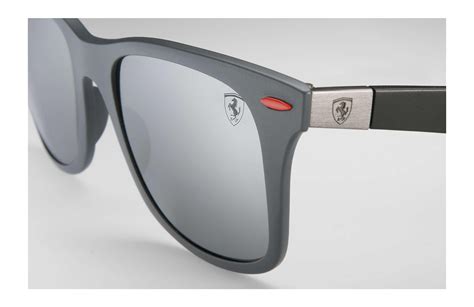 Ray Ban Rubber Rb4195m Scuderia Ferrari Collection In Gray For Men Lyst