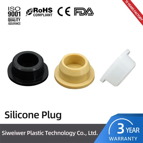 Custom Small Silicone Rubber Hole Stopper High Temperature Silicone