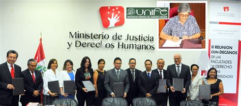 Facultad De Derecho De UnifÉ Y El Minjus Renuevan Convenio De