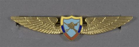 Badge Aviation Infantry Officer Columbian Air Force Smithsonian Institution