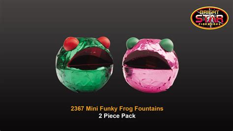 Bright Star Fireworks 2367 Mini Funky Frog Fountains Youtube