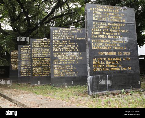 Quezon Filipinas Th De Ago De Losas De Granito Negro Conocido