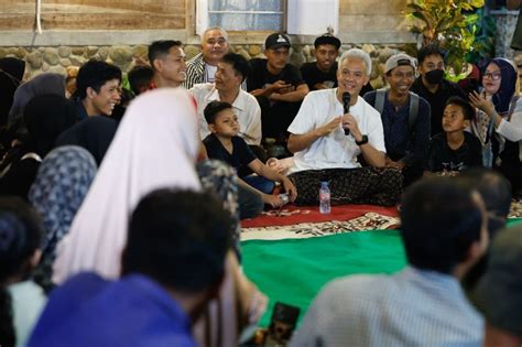 Ganjar Pranowo Nginap Di Rumah Warga Musi Rawas Dengar Curhat Dan