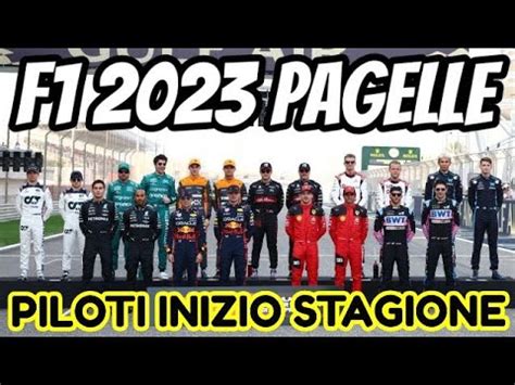 F1 2023 PAGELLE PILOTI DI INIZIO STAGIONE YouTube