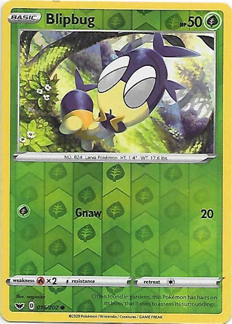 Blipbug Reverse Holo 16 Prices Pokemon Sword And Shield Pokemon Cards