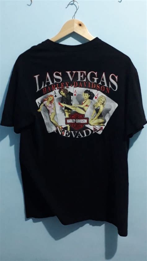 Harley Davidson Las Vegas, Men's Fashion, Tops & Sets, Tshirts & Polo Shirts on Carousell