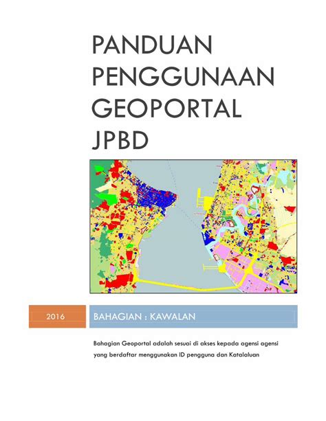 Pdf Panduan Penggunaan Geoportal Jpbd Panduan Penggunaan Geoportal