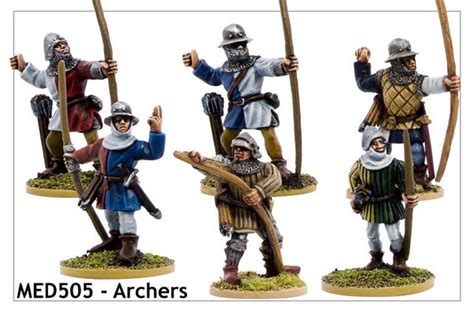 Medieval Archers 3 Med505 Casting Room Miniatures