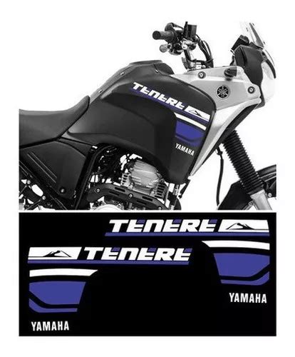 Kit De Adhesivos Para Tanque Yamaha Tenere 250 2018 Black Trn047