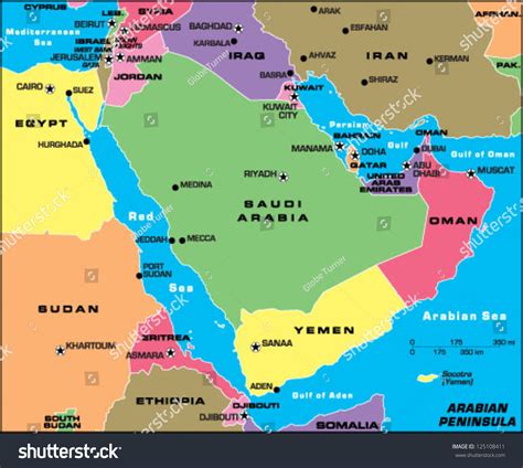 The Arabian Peninsula Map ~ mapsight