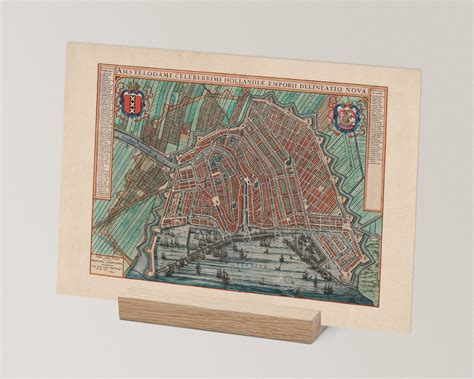 Old Map Of Amsterdam Historic Map Print Shows Westerpark Etsy