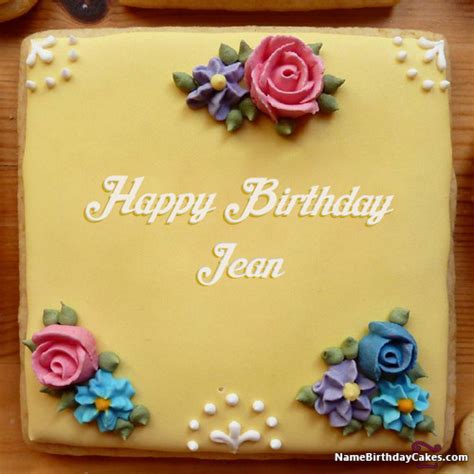 Happy Birthday Jean Cakes, Cards, Wishes