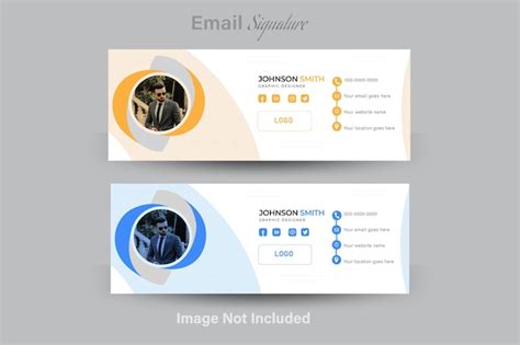 Premium Vector Modern Email Signature Template Design Or Post Cover