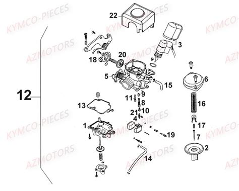 Carburateur Vue Eclate Pi Ces Agility City T Euro Ii D Tach Es