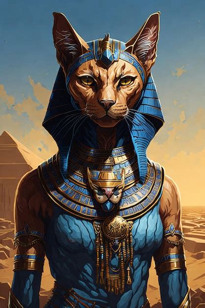 Premium AI Image | Egyptian cat goddess bastet