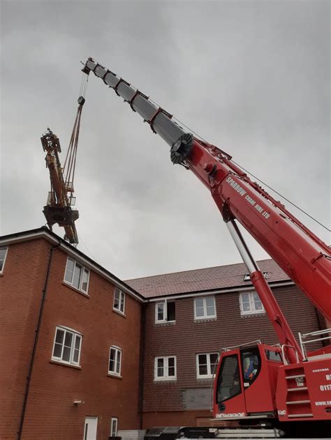 Our Liebherr Tt Pedestrian Operated Tower Cranes Being Lifted From