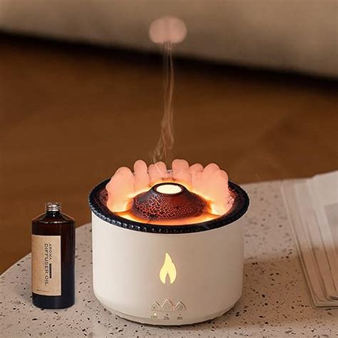 Aromatherapy Essential Oil Diffusers 360mlbohofam Oil Diffuserhumidifier 2 Mist Modes Flame