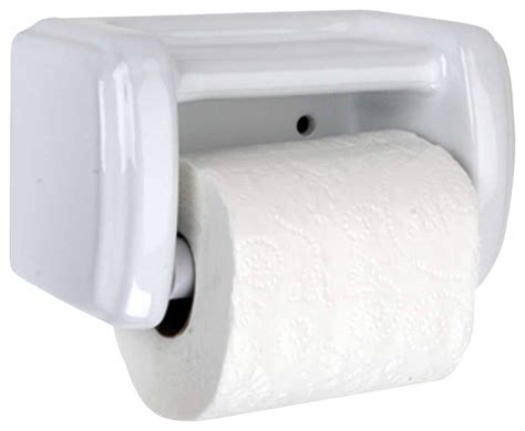 Toilet Tissue Holder White Ceramic Traditional Toilet Paper