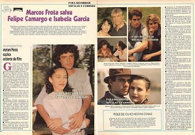 Para Recordar Novelas E Famosos Marcos Frota Salva Felipe Camargo E