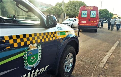 Motociclista Fica Ferido Depois De Colidir Na Traseira De Um Carro Na