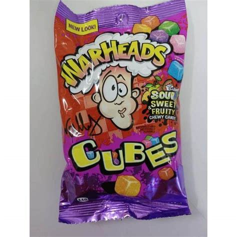 Warheads Worms Chewy Cube Gummy Extreme Sour Candy Lazada