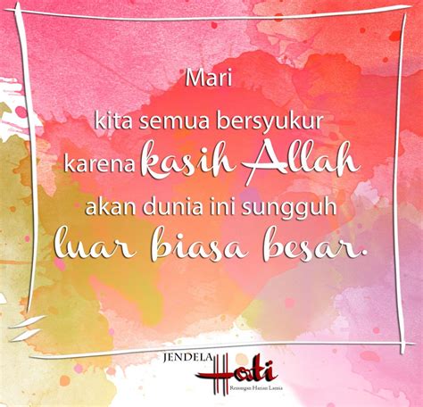 KASIH ALLAH BAGI DUNIA | YAYASAN KOMUNIKASI BERSAMA