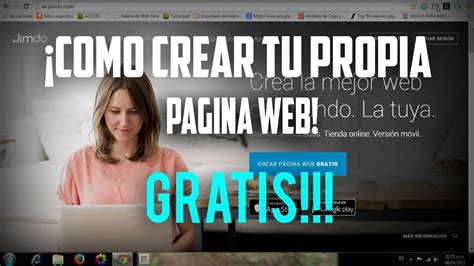 CREA TU PAGINA WED EN MINUTOS DOMINIO GRATIS YouTube