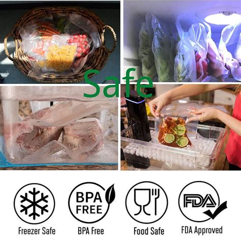 11 8 X 50 Embossed Vacuum Sealer Bags Food Saver Storage Package