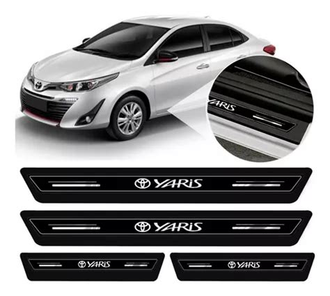 Soleira Protetor Porta Platinum Toyota Yaris Hatch Sedan 201