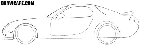 How To Draw A Mazda Rx 7