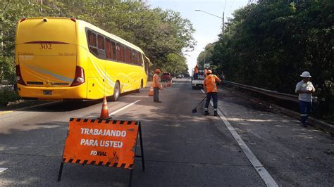 FOVIAL on Twitter En horas de la madrugada se registró un accidente