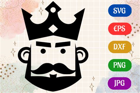 King | Black and White Logo Vector Art Graphic by Creative Oasis ...