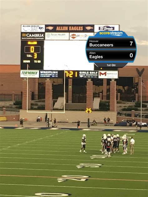 The Allen Eagles Defeat The Hoover Buccaneers 25 To 7 Scorestream