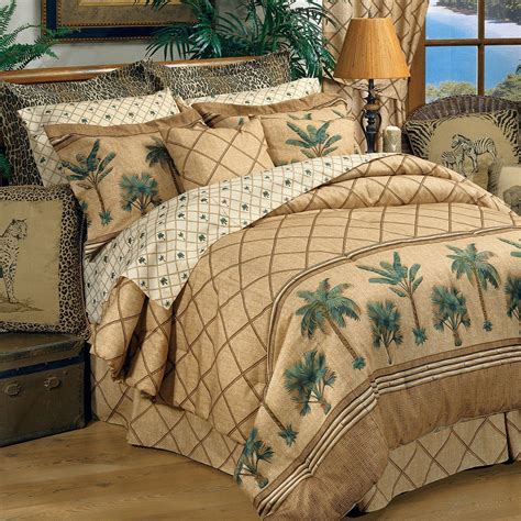 Kona Palm Tree Tropical Comforter Set Tropical Bedding Sets Comforter Sets Bed Comforter Sets