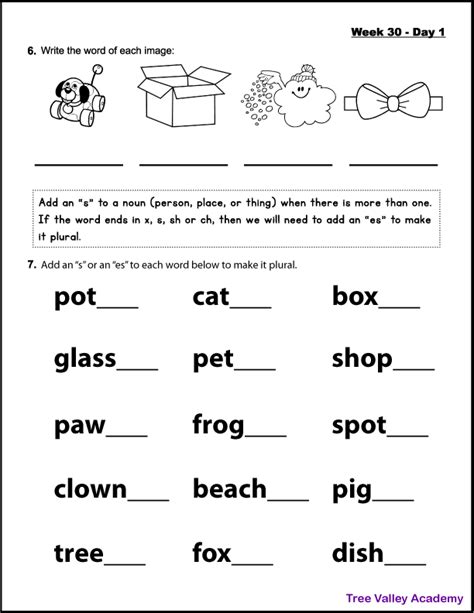 Grade Spelling Workbook Tree Valley Academy