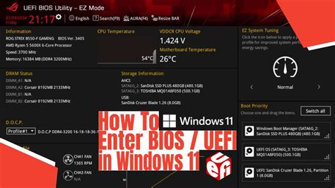 How To Enter Bios Uefi In Windows Youtube