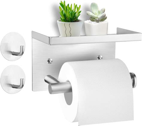 Porte Papier Toilette Support Papier Toilette Murale Sans Percage Avec