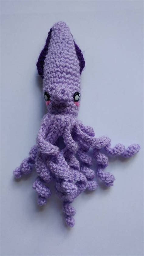 Squid Plushie T Kawaii Kraken Amigurumi Cute Sea Creature Etsy Uk