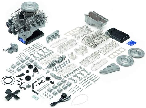 Gearheads Need This 1965 Ford Mustang V8 Engine Model Kit