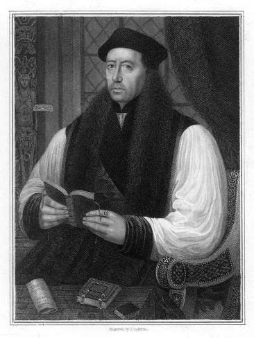 thomas cranmer archbishop  canterbury art print  cochran artcom