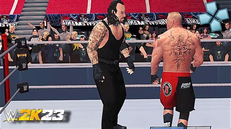 WWE 2k23 PSP MOD Brock Lesnar VS Undertaker WWE 2k23 PSP ANDROID