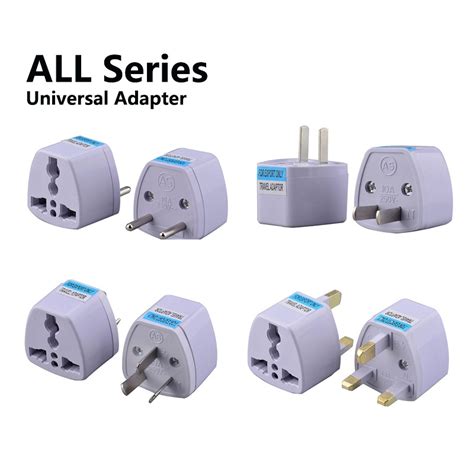 3 Pin To 2 Pin Adapter Plug Universal Travel Power Converter US EU UK