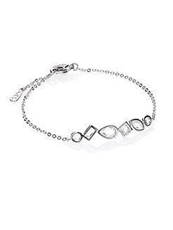 Adriana Orsini Bezel Station Chain Bracelet 90 Chain Bracelet