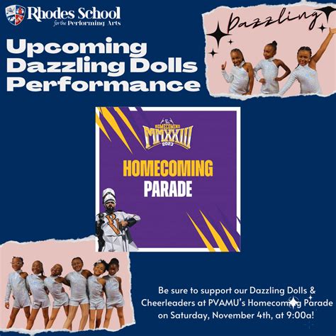 Dazzling Dolls & Cheerleaders PVAMU Homecoming Parade | Rhodes School ...