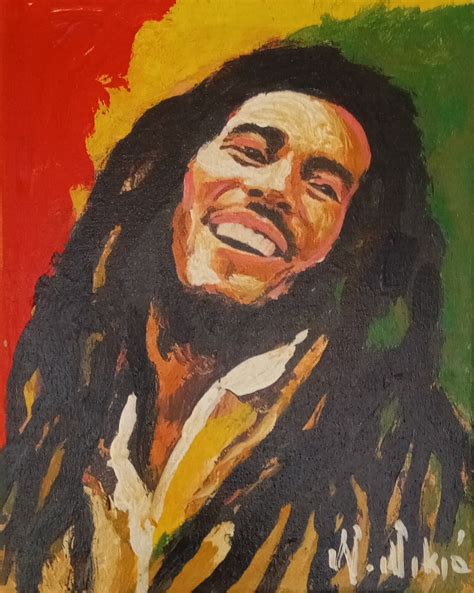 Bob Marley Oil Painting On Canvas Realistic Painting For Sale By