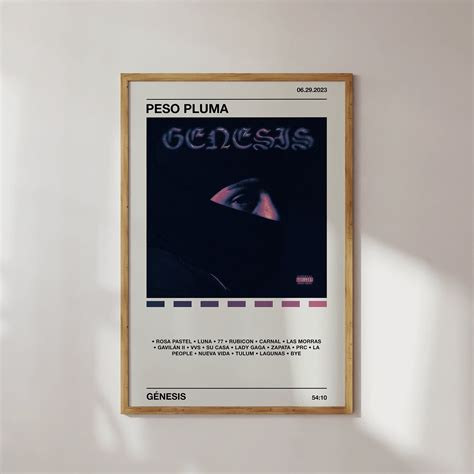 Peso Pluma Poster G Nesis Album Spanish Wall Art Aesthetic Poster