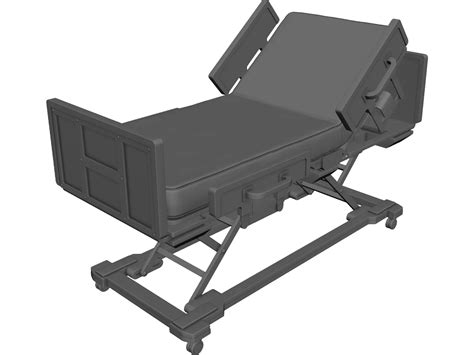 Hospital Bed 3d Model 3dcadbrowser