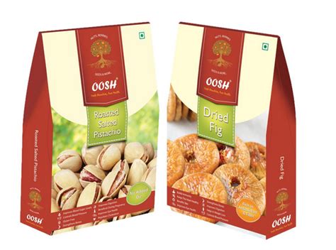 Oosh Roasted Salted Pistachio Dry Fig Fiber Rich Combo Packing Size