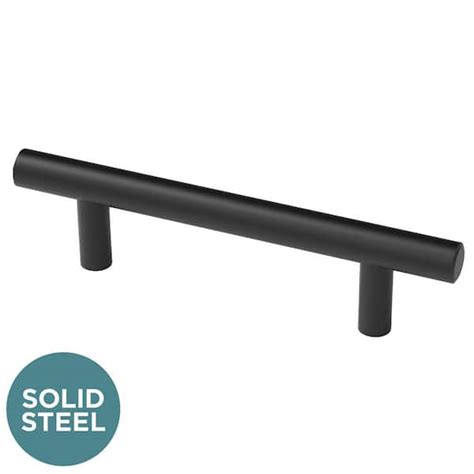 Liberty Solid Bar 6 5 16 In 160 Mm Matte Black Cabinet Drawer Bar