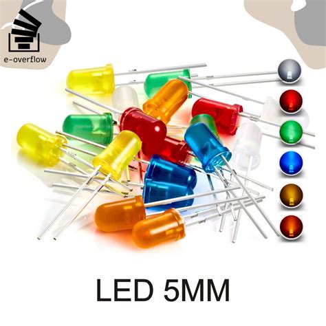 Jual LED 5MM Warna Diffused Color Super Bright Lampu Light Shopee